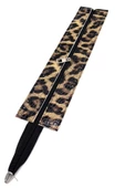 Angel Çanta Aksesuar 40 cm Derili Fermuar Rugan Croco Leopar  Renk Gümüş Renk Metalli - 1