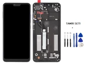 Tkgz - Xiaomi Mİ 8 LİTE Lcd Ekran Dokunmatik -A- Kalite ÇITALI SİYAH + TAMİR SETİ thumbnail 1
