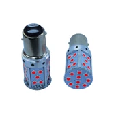 1157 Dekoratif led ampul çift duy canbuslı kırmızı 12v / LAAM946-1 - 1