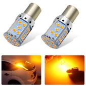 1156 Dekoratif led ampul tek duy canbuslı turuncu 12v / LAAM945-1 - 4