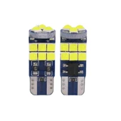 Dekoratif led ampul T10-18SMD 3030CANBUS 12V çift beyaz/ LAAM867 - 2