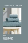 3 Parça Ekonomik Banyo Havlu Seti Pamuklu Ezgi - 8