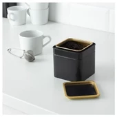 SUMUHOME BLOMNING GIDA SAKLAMA KABI SİYAH 10x10x10 CM - 3