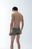 Mercan Erkek Çok Renkli 3'lü Likralı Pamuklu Boxer (GRİ BORDO PERFECTION) - 3
