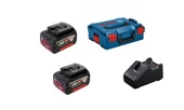 Bosch GBA 18V 2x5ah + GAL 18V-40 + L-box - 1