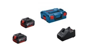 Bosch GBA 18V 2x4ah + GAL 18V-40 + L-box - 1