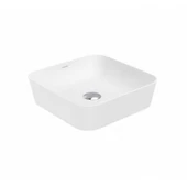 Creavit Ultra Kare Çanak Lavabo Beyaz 40cm - 1