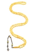Kehribar 99'lu Tesbih 6 x 8 mm Arpa Kesim - 2