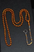 Kehribar 99'lu Tesbih 4 x 7 mm Arpa Kesim - 1