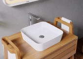 Creavit Ultra Kare Çanak Lavabo Beyaz 40cm - 5
