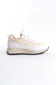 Sersp Beyaz Krem Sneaker Hafif Günlük Spor Ayakkabı - 4