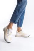Sersp Beyaz Krem Sneaker Hafif Günlük Spor Ayakkabı - 1