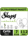 Sleepy Natural Bebek Bezi Ultra Avantaj Paketi 7 Numara XXL 20-30 Kg 112 Adet - 1