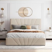 ÇINAR Çift Kişilik Sandıklı Baza Başlık Seti RENK SEÇENEKLİ (YATAK DAHİL DEĞİLDİR) 120x200 - 1
