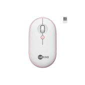 Lenovo Lecoo WS212 USB Kablosuz Beyaz&Pembe 4 Tuş Mouse - 1