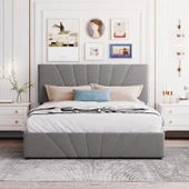 ÇINAR Çift Kişilik Sandıklı Baza Başlık Seti RENK SEÇENEKLİ (YATAK DAHİL DEĞİLDİR) 140x200 - 1