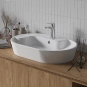 Creavit Topic Tezgah Üstü Çanak Lavabo Beyaz 70cm - 1