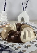 Silikon Kek Kalıbı - Yuvarlak Spiral Desenli Kalıp - Isıya Dayanıklı - 4