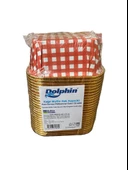 Dolphin Muffin Kare Kağıt Kırmızı Puantiyeli Altın Kek Kalıbı Kapsülü Kabı - 25 Adetlik 10 Paket - 2