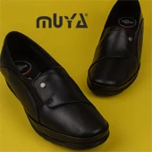 Muya Siyah Mary 6 Noktalı Hakiki Deri Mevsimlik Ayakkabı - 9