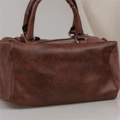 Jacquline Kahverengi Dandelion Nubuk Deri Kadın Casual El Çantası thumbnail 2