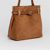 Jacquline Taba Kolios Kadın Hakiki Nubuk Deri Omuz Çantası thumbnail 1