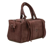 Jacquline Kahverengi Dandelion Nubuk Deri Kadın Casual El Çantası thumbnail 1