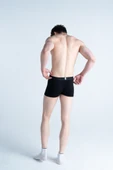 Mercan Erkek Çok Renkli 3'lü Likralı Pamuklu Boxer (BEYAZ DEĞER SİYAH) - 5