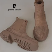 Pierre Cardin Vizon Taş Detaylı Süet Kadın Chelsea Bot thumbnail 7