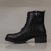 Muya Siyah Kadın Hakiki Deri Postal Bot - 3