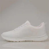 Trend Adımlar Beyaz Erkek Tekstil Dokuma Spor Ayakkabı thumbnail 3