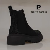 Pierre Cardin Siyah Taş Detaylı Süet Kadın Chelsea Bot - 5