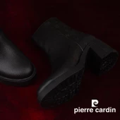 Pierre Cardin Siyah Kalın Topuk Kauçuk Taban Kadın Casual Bot - 5