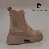 Pierre Cardin Vizon Taş Detaylı Süet Kadın Chelsea Bot thumbnail 5