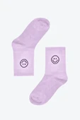 Lila Smile Bamboo Soket Çorap - 1