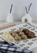 Silikon Kek Kalıbı - Yıldız, Kalp, Çiçek Desenli 12li Kurabiye Kalıbı - Isıya Dayanıklı - 1