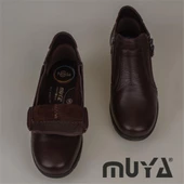 Muya Kahverengi Kadın Hakiki Deri Comfort Bot - 5