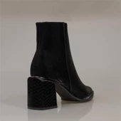 Trend Adımlar Siyah Hila Kadın Kalın Topuklu Klasik Bot thumbnail 8