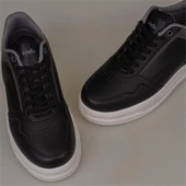 Trend Adımlar Siyah Kalın Taban Erkek Sneaker thumbnail 6