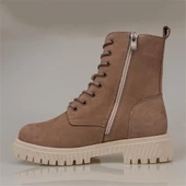 Muya Vizon Kadın Hakiki Nubuk Deri Casual Postal Bot - 3