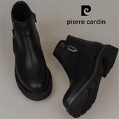Pierre Cardin Siyah Kadın Yarım Postal Bot - 6