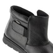 Muya Siyah Hakiki Deri 6 Noktalı Ortopedik Cırtlı Anne Botu thumbnail 7