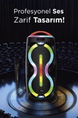 Torima D36 RGB Işıklı Mikrofonlu Kumandalı TWS Bluetooth Hoparlör Speaker - 5