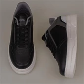 Trend Adımlar Siyah Kalın Taban Erkek Sneaker thumbnail 5