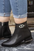 Trend Adımlar Siyah Pearl Kadın Klasik Bot thumbnail 8