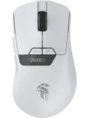Throne Raito RefleX 26000 Dpi Pixart PAW 3395 OLED Ekran & Makro Yazılım PTFE Kaplama 59gr RGB Kablosuz Gaming Mouse (2.4Ghz + BT + Type-C) - 1