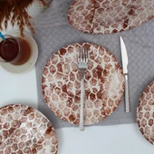 Snake 20 Cm Pasta Tabağı Karamel - 2