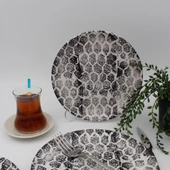 Snake 20 Cm pasta Tabağı Siyah - 1