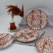 Snake 20 Cm Pasta Tabağı Karamel - 3