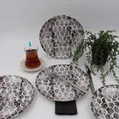 Snake 20 Cm pasta Tabağı Siyah - 2